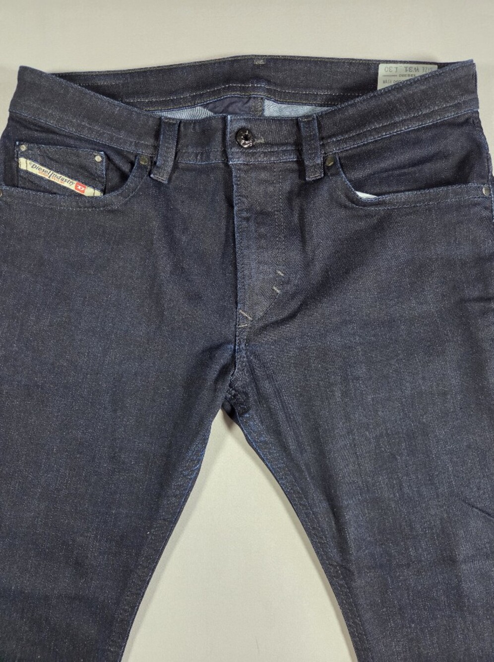 Diesel Men's Dark Blue Thevar Denim Jeans Size 31x25 Slim Skinny Excellent